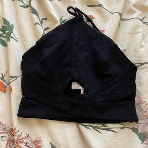 Black crop top